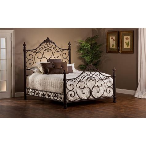 queen metal bed headboard footboard